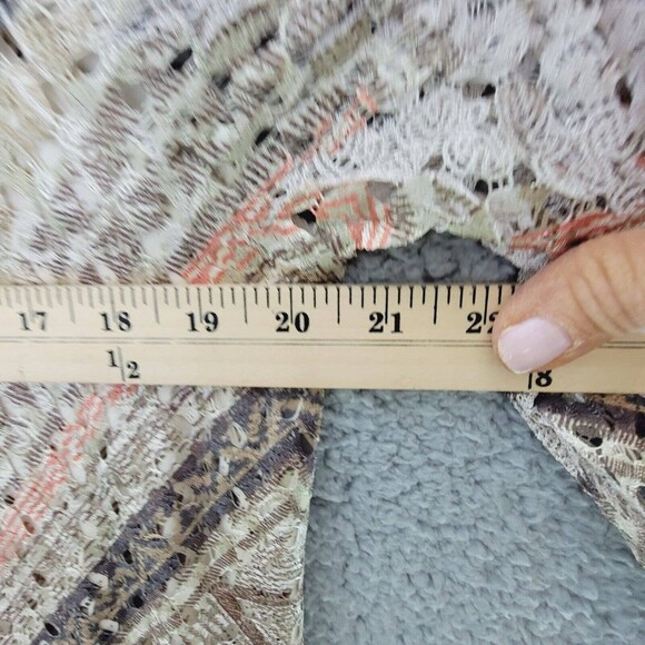 Brittany Black Women's 1X Tunic Top Lined Lacy Top Flared Long Sleeves Vintage - Picture 9 of 13